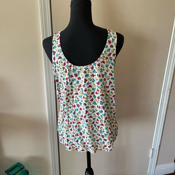 J Crew Mercantile Floral Print Tank Top size XS - Picture 7 of 7